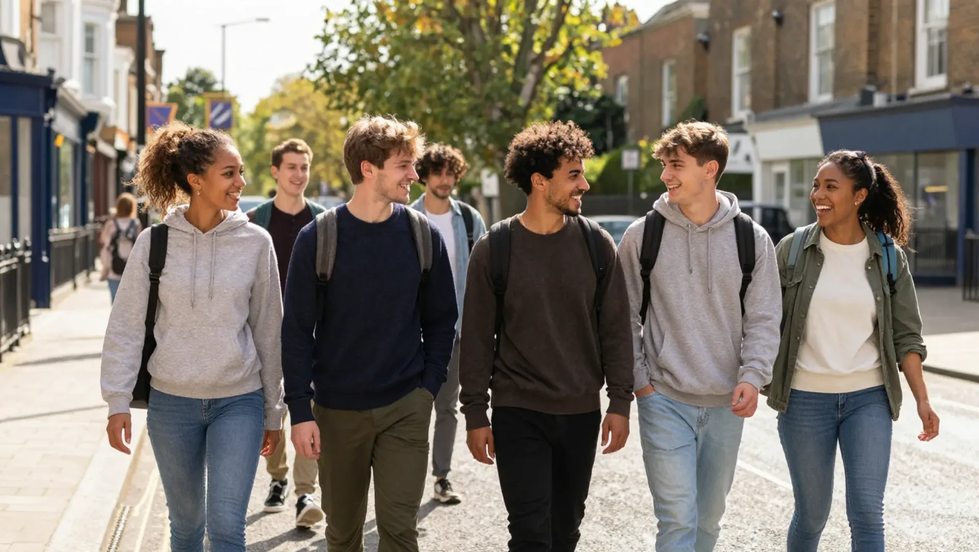 Students exploring London
